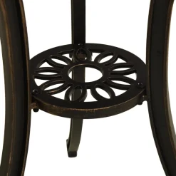 vidaXL Tuintafel 62x62x65 cm gietaluminium bronskleurig