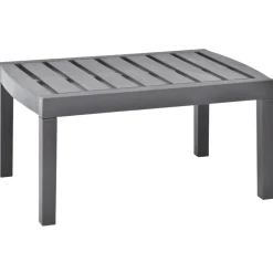 vidaXL Tuintafel 78x55x38 cm kunststof mokkakleurig