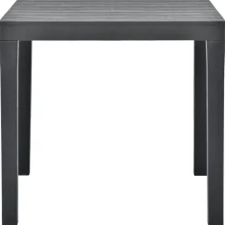 vidaXL Tuintafel 78x78x72 cm kunststof antraciet