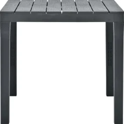 vidaXL Tuintafel 78x78x72 cm kunststof antraciet