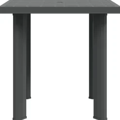 vidaXL Tuintafel 80x75x72 cm kunststof antraciet