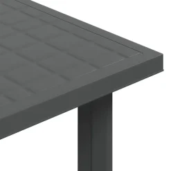 vidaXL Tuintafel 80x75x72 cm kunststof antraciet