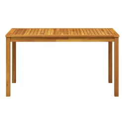 vidaXL Tuintafel 140x80x74 cm massief acaciahout