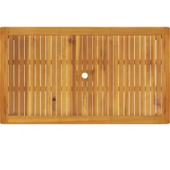 vidaXL Tuintafel 140x80x74 cm massief acaciahout