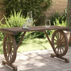 vidaXL Tuintafel 115x55x65 cm massief vurenhout