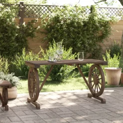 vidaXL Tuintafel 115x55x65 cm massief vurenhout