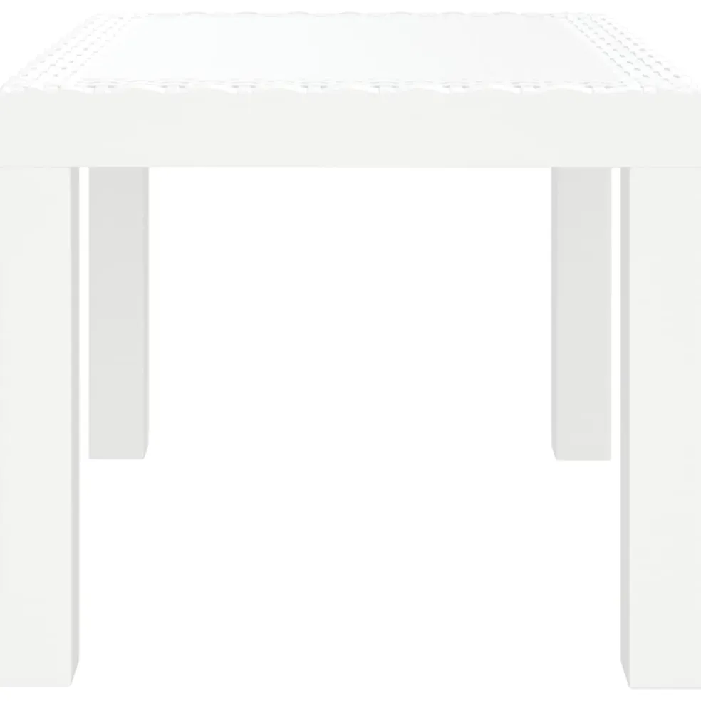 vidaXL Tuintafel 59x47x40 cm PP wit