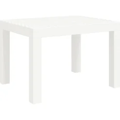 vidaXL Tuintafel 59x47x40 cm PP wit