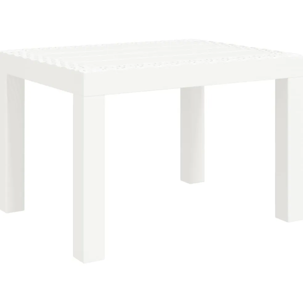 vidaXL Tuintafel 59x47x40 cm PP wit