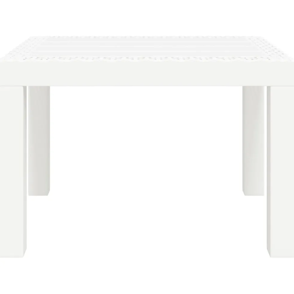 vidaXL Tuintafel 59x47x40 cm PP wit