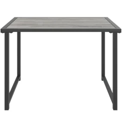 vidaXL Tuintafel 55x40x37 cm staal antracietkleurig