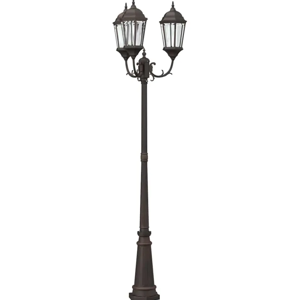 vidaXL Tuinverlichting 61 x 53 x 235 cm Aluminium en Glas