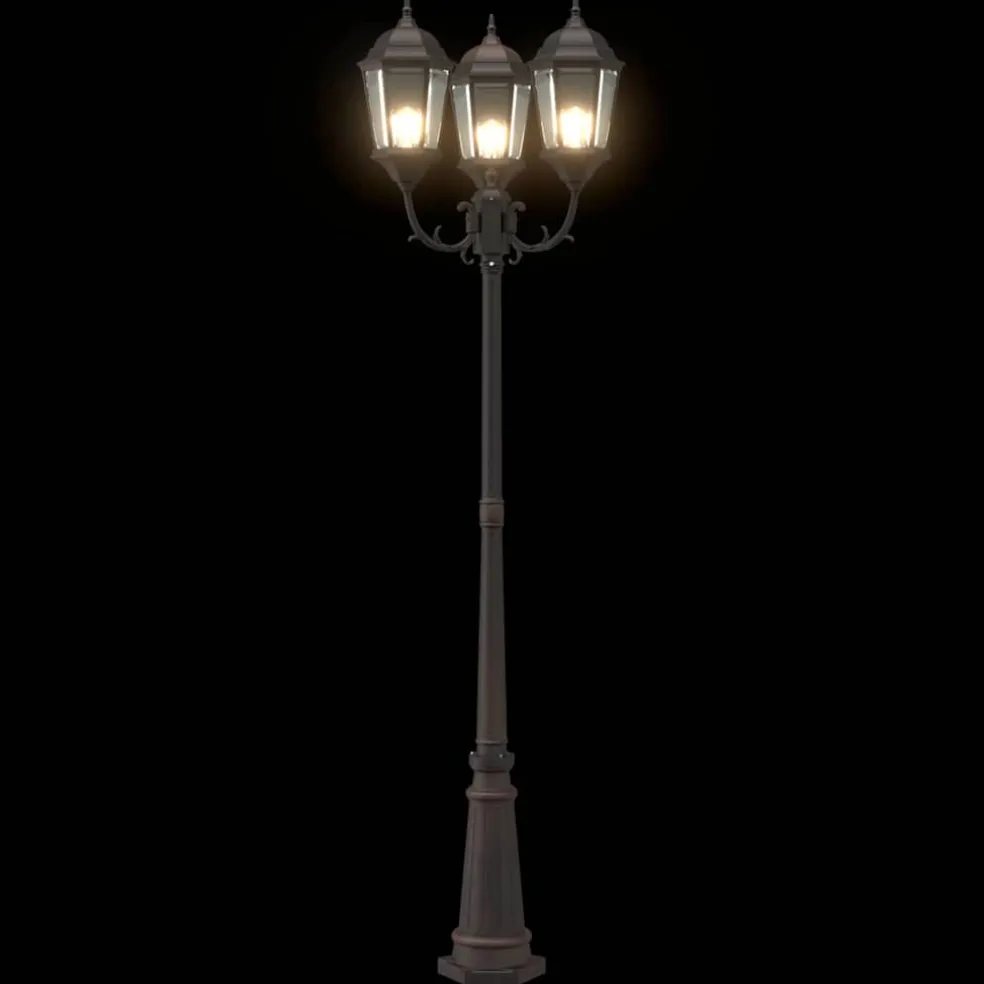 vidaXL Tuinverlichting 61 x 53 x 235 cm Aluminium en Glas