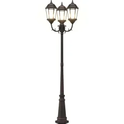 vidaXL Tuinverlichting 61 x 53 x 235 cm Aluminium en Glas