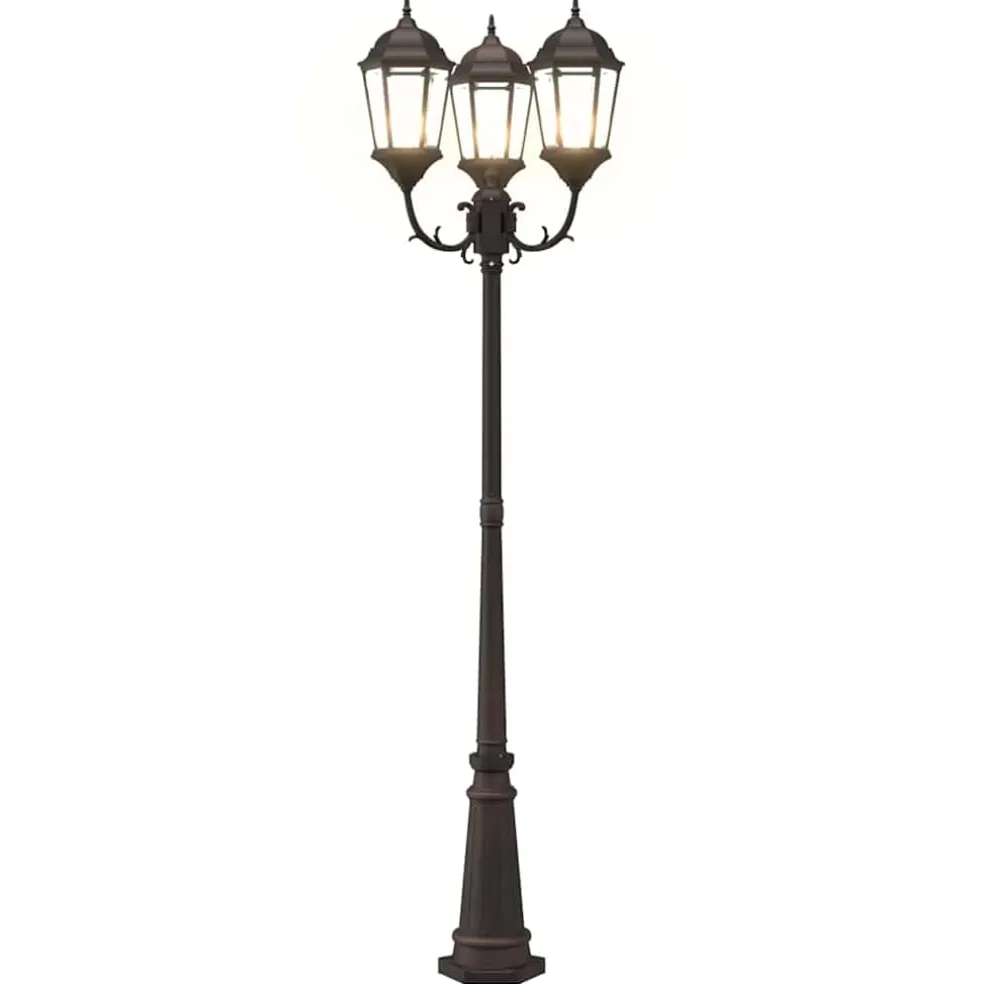 vidaXL Tuinverlichting 61 x 53 x 235 cm Aluminium en Glas