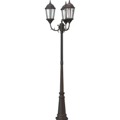 vidaXL Tuinverlichting 61 x 53 x 235 cm Aluminium en Glas