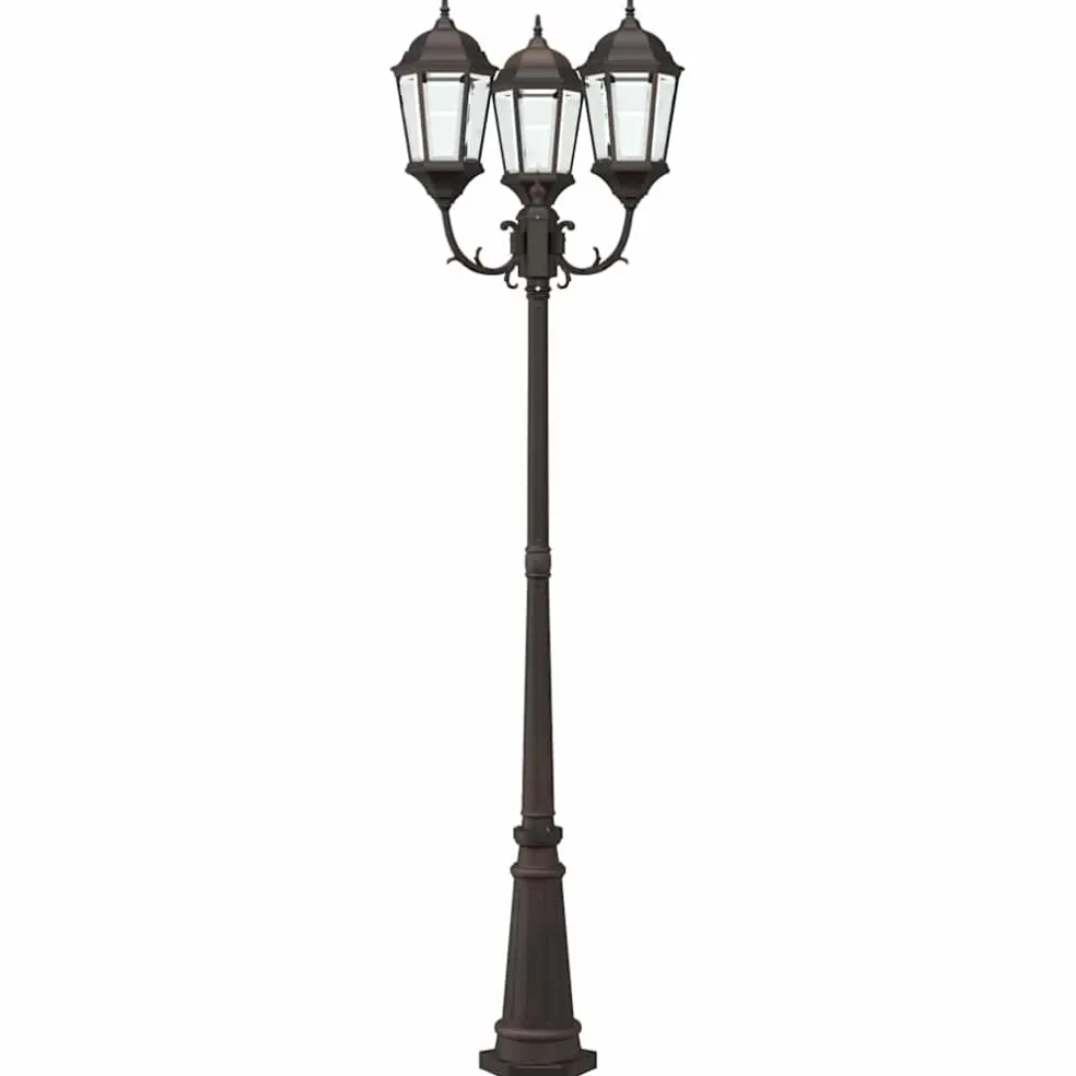 vidaXL Tuinverlichting 61 x 53 x 235 cm Aluminium en Glas