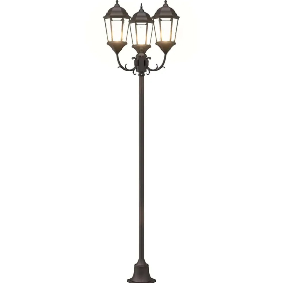 vidaXL Tuinverlichting 57 x 49 x 241 cm Aluminium en Glas