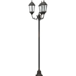 vidaXL Tuinverlichting 57 x 49 x 241 cm Aluminium en Glas