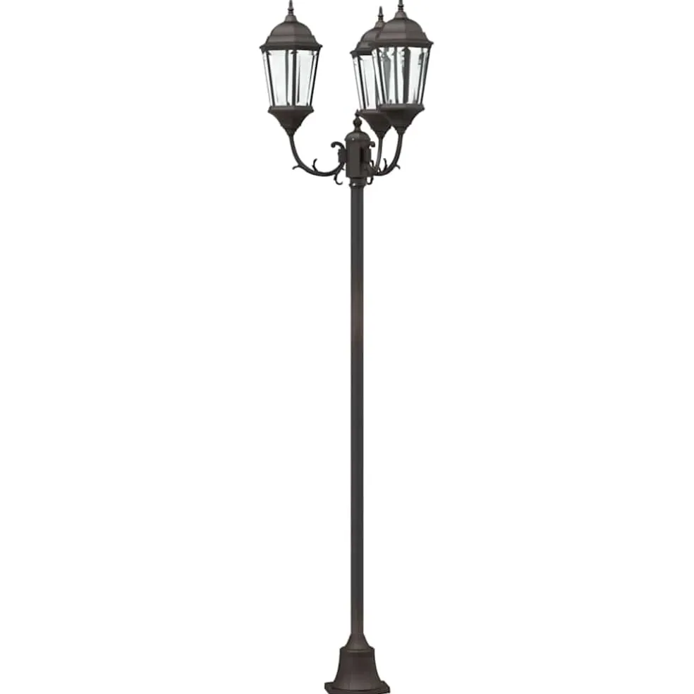 vidaXL Tuinverlichting 57 x 49 x 241 cm Aluminium en Glas