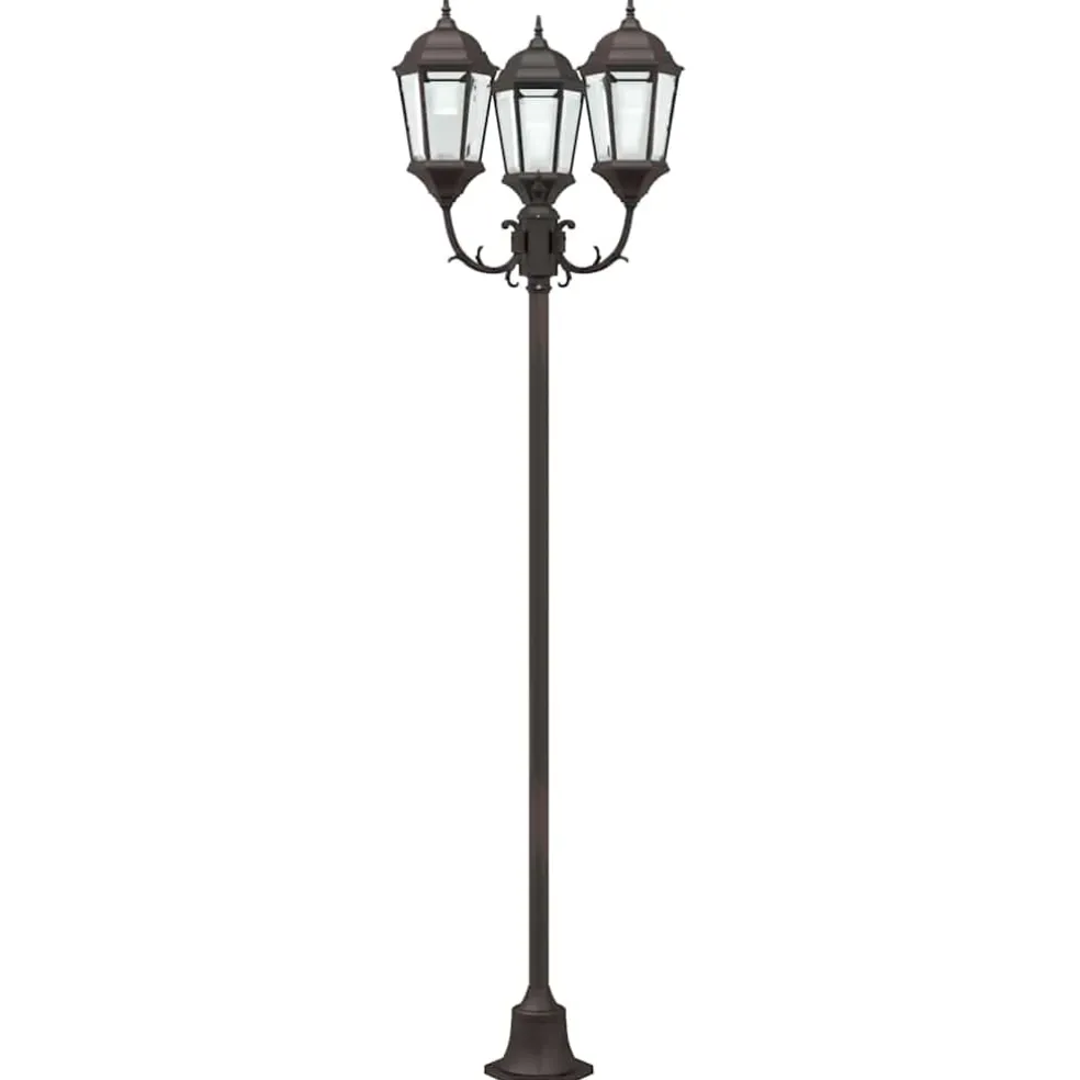 vidaXL Tuinverlichting 57 x 49 x 241 cm Aluminium en Glas