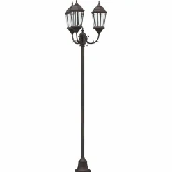 vidaXL Tuinverlichting 57 x 49 x 241 cm Aluminium en Glas