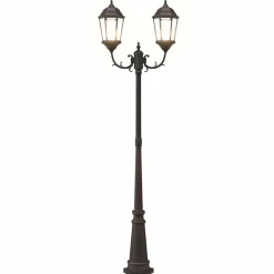 vidaXL Tuinverlichting 57 x 49 x 241 cm Aluminium en Glas