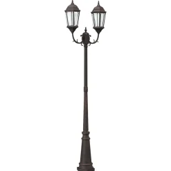 vidaXL Tuinverlichting 57 x 49 x 241 cm Aluminium en Glas