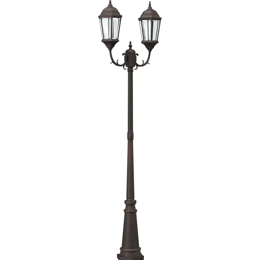 vidaXL Tuinverlichting 57 x 49 x 241 cm Aluminium en Glas