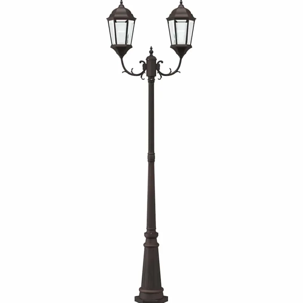 vidaXL Tuinverlichting 57 x 49 x 241 cm Aluminium en Glas