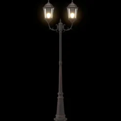 vidaXL Tuinverlichting 57 x 49 x 241 cm Aluminium en Glas
