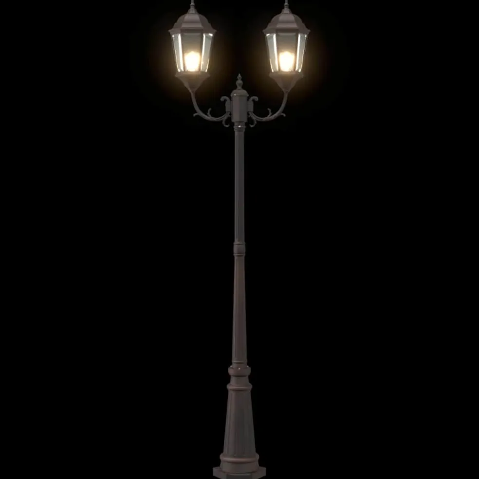 vidaXL Tuinverlichting 57 x 49 x 241 cm Aluminium en Glas