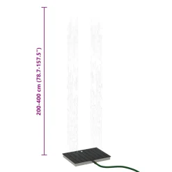 vidaXL Tuin vloershower WPC en RVS 201 Antraciet
