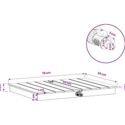 vidaXL Tuin vloershower WPC en RVS 201 Antraciet
