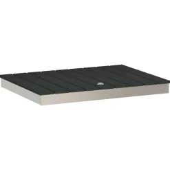 vidaXL Tuin vloershower WPC en RVS 201 Antraciet