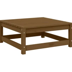 vidaXL Tuinvoetenbank 70x70x30 cm massief grenenhout honingbruin