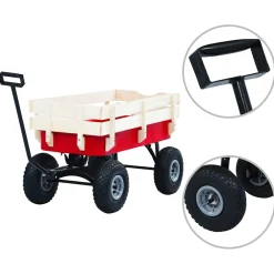 vidaXL Tuinwagen 150 kg rood
