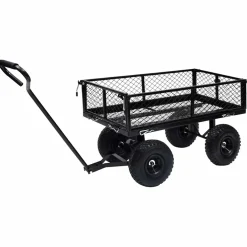 vidaXL Tuinwagen 250 kg zwart