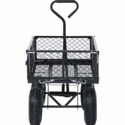 vidaXL Tuinwagen 250 kg zwart