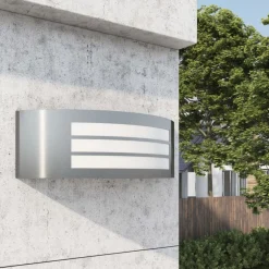 vidaXL Tuinwandlamp roestvrij staal