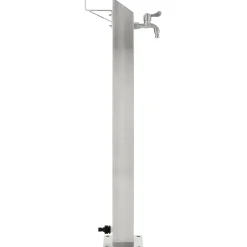 vidaXL Tuinwaterkolom vierkant 95 cm roestvrij staal