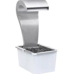 vidaXL Tuinwaterval 34x49x82 cm roestvrij staal zilverkleurig