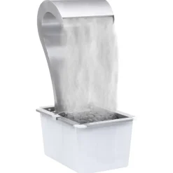 vidaXL Tuinwaterval 34x49x82 cm roestvrij staal zilverkleurig