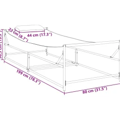 vidaXL Tuin Zonnebed 2 st Antraciet Gepoedercoat staal