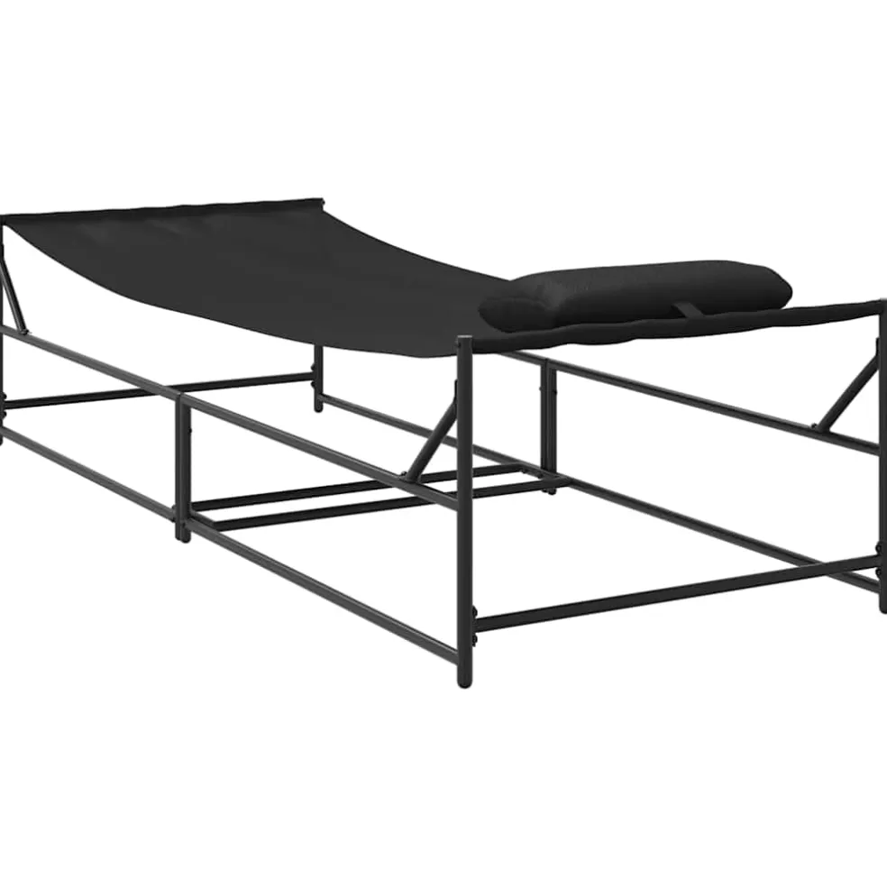 vidaXL Tuin Zonnebed 2 st Antraciet Gepoedercoat staal