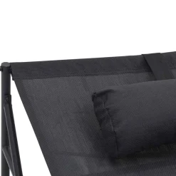 vidaXL Tuin Zonnebed 2 st Antraciet Gepoedercoat staal