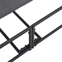 vidaXL Tuin Zonnebed 2 st Antraciet Gepoedercoat staal