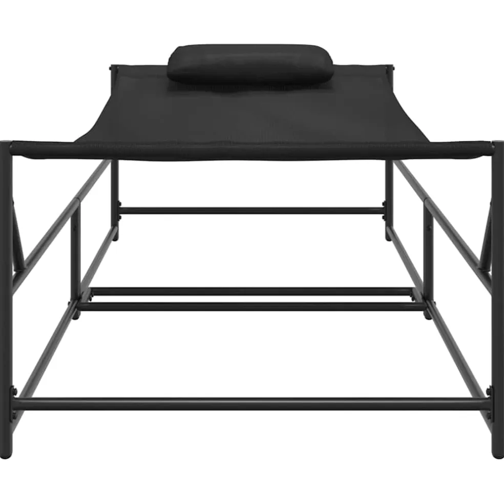 vidaXL Tuin Zonnebed 2 st Antraciet Gepoedercoat staal