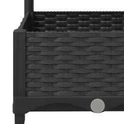 vidaXL Tuin Zwart 40 x 40 x 121,5 cm
