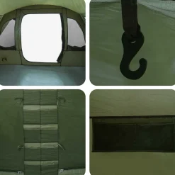 vidaXL Tunneltent Olijfgroen 427 x 315 x 178 cm Polyester en staal